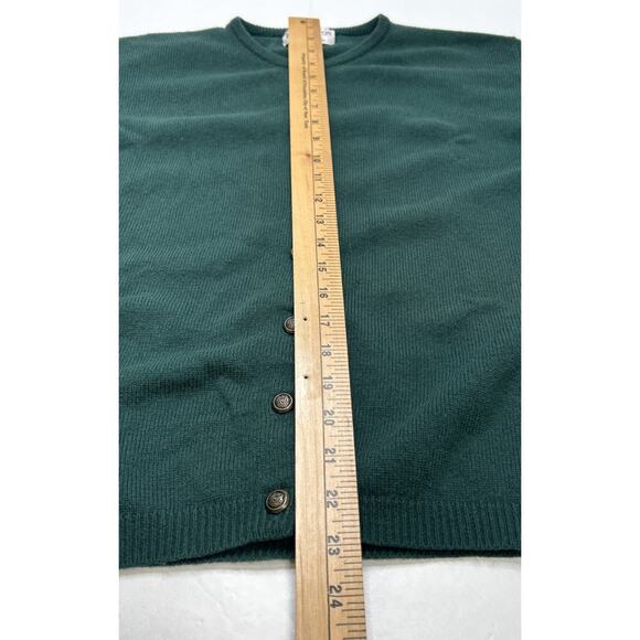 Vintage 90s Pendleton Wool Cardigan Sweater Womens M Button L/S Green Preppy - Picture 6 of 6